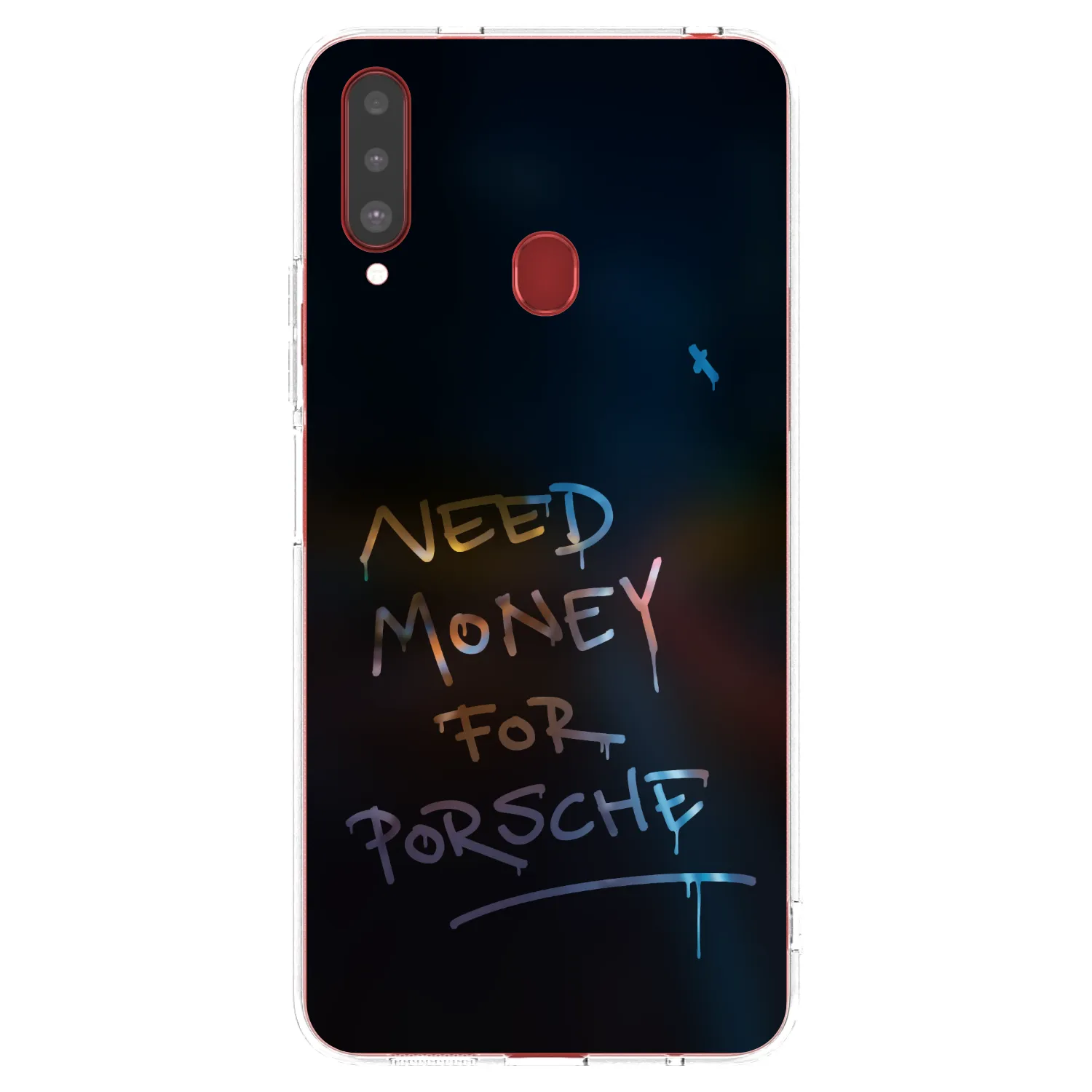 Picasee silikónový prehľadný obal pre Samsung Galaxy A20s - Neon Nights