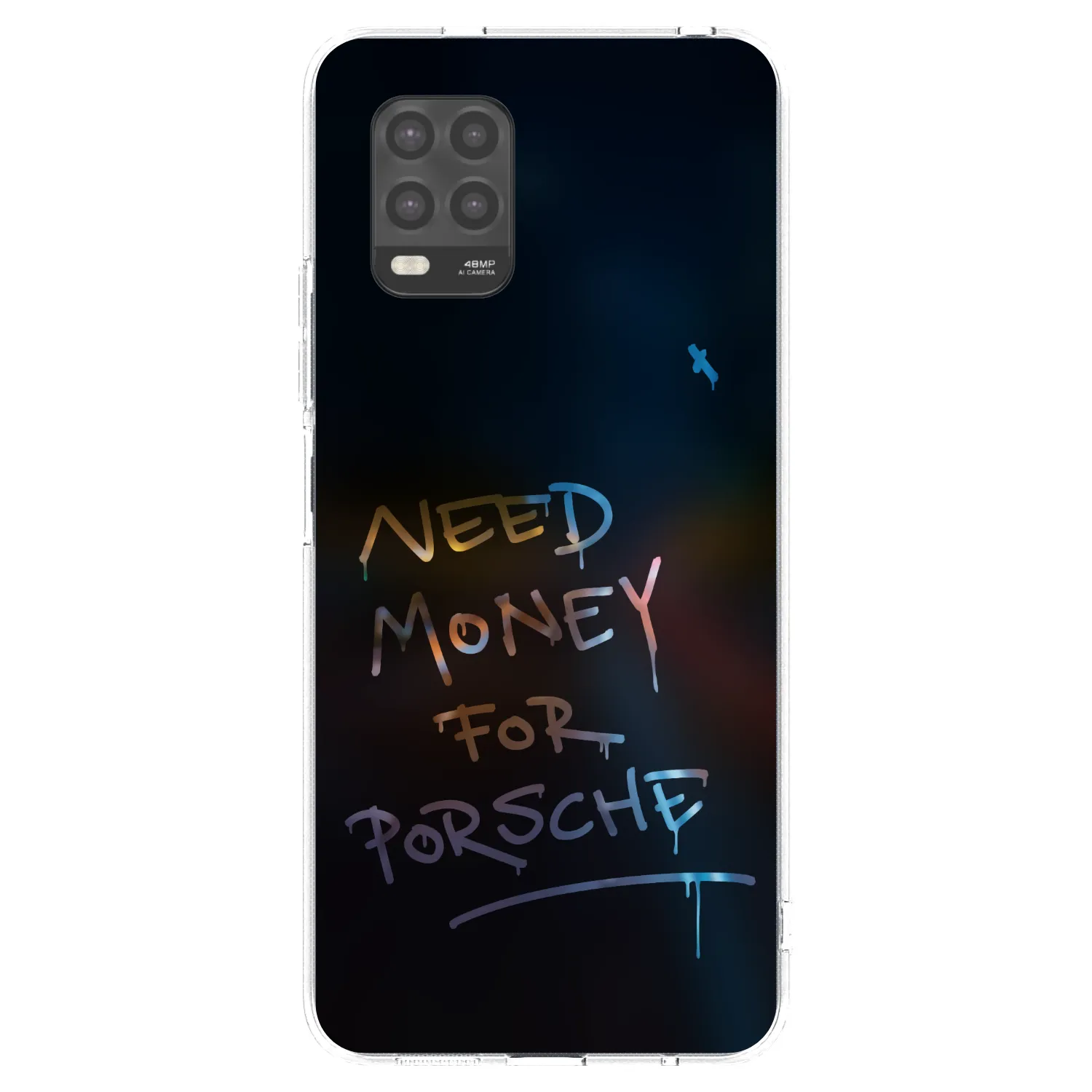 Silikónový prehľadný obal pre Xiaomi Mi 10 Lite - Neon Nights