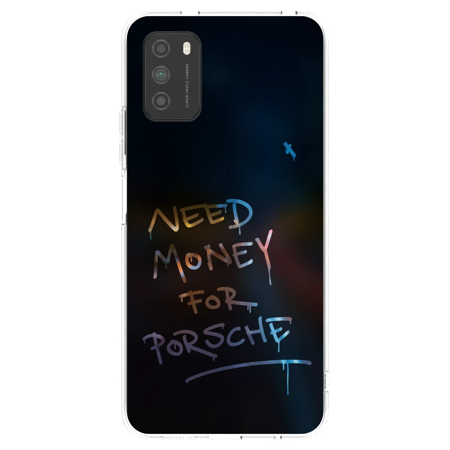 Silikónový prehľadný obal pre Xiaomi Poco M3 - Neon Nights