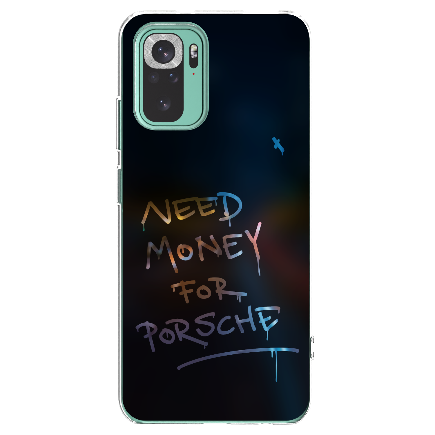 Picasee silikónový prehľadný obal pre Xiaomi Redmi Note 10 Pro - Neon Nights