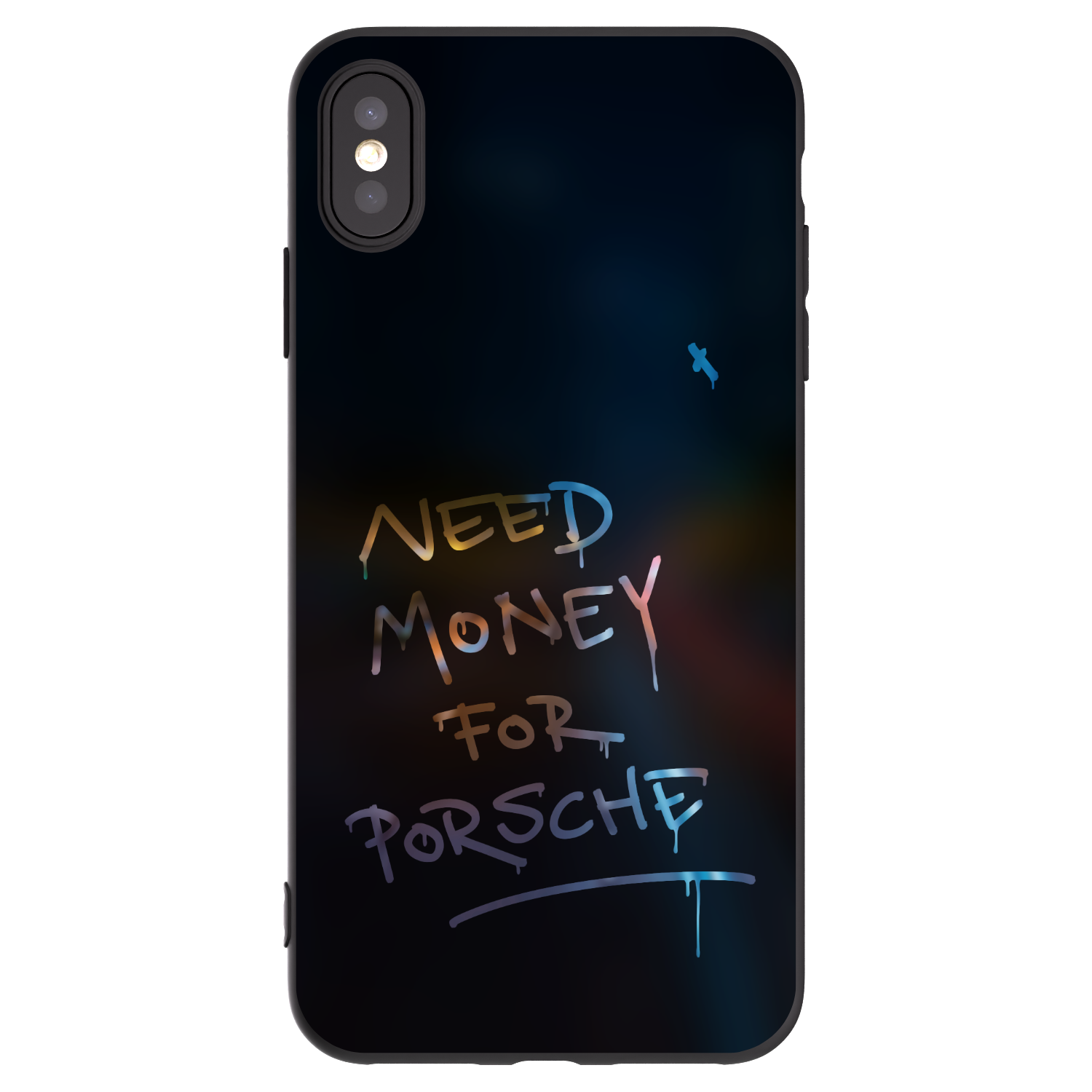 Picasee silikónový čierny obal pre Apple iPhone XS Max - Neon Nights
