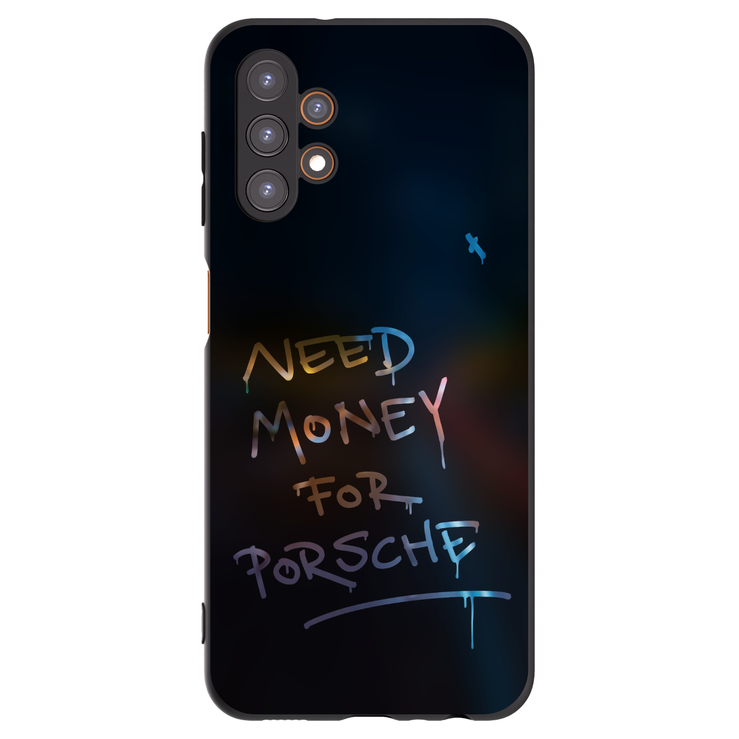Silikónový čierny obal pre Samsung Galaxy A13 4G A135 - Neon Nights