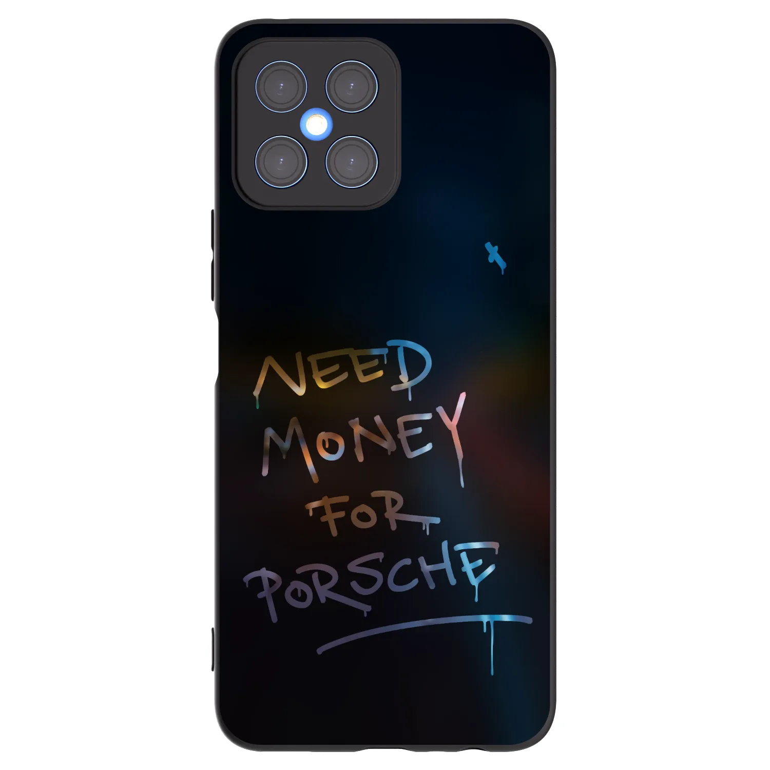 Picasee silikónový čierny obal pre Honor X8 4G - Neon Nights
