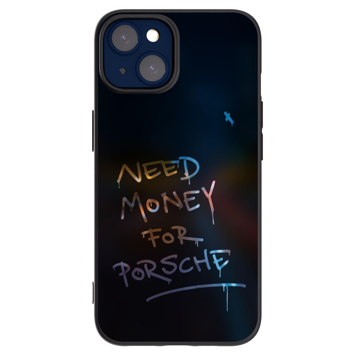Silikónový čierny obal pre Apple iPhone 14 - Neon Nights