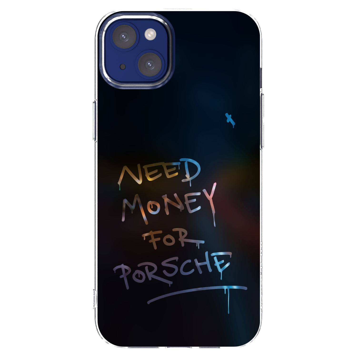 Silikónový prehľadný obal pre Apple iPhone 14 Plus - Neon Nights