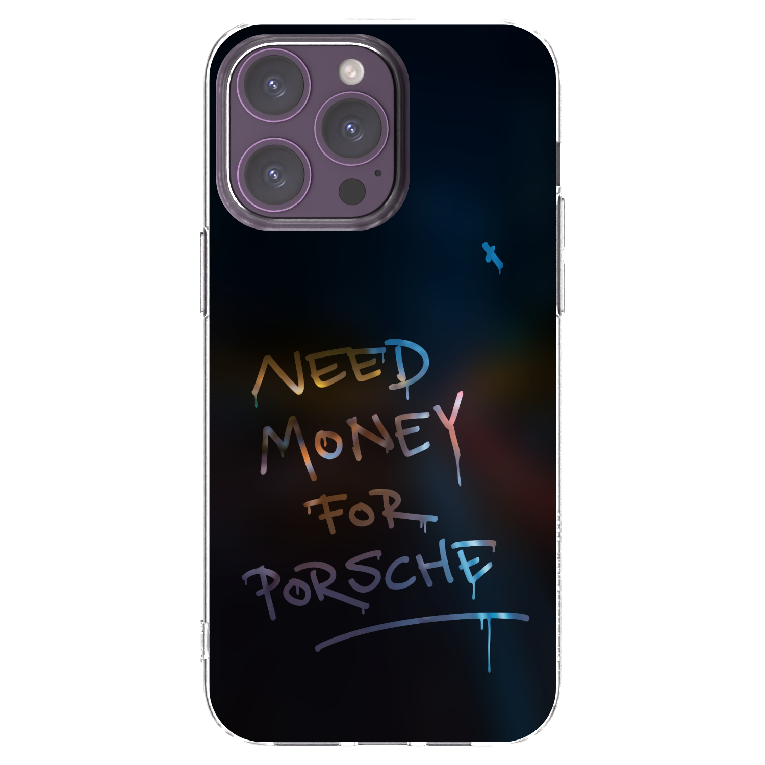 Picasee silikónový prehľadný obal pre Apple iPhone 14 Pro Max - Neon Nights