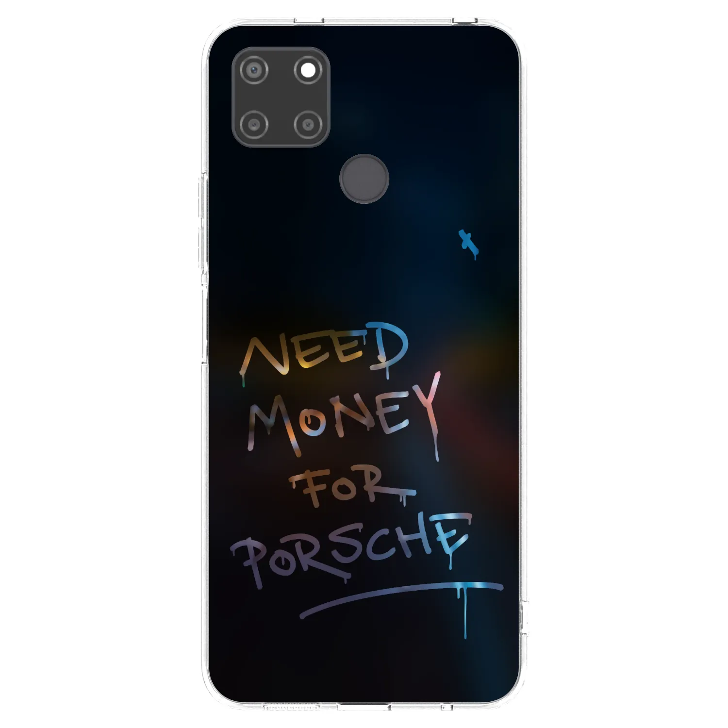 Picasee silikónový prehľadný obal pre Realme C21Y - Neon Nights
