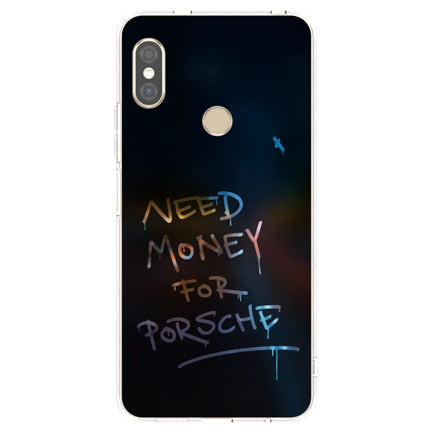 Picasee silikónový prehľadný obal pre Xiaomi Redmi Note 5 Global - Neon Nights