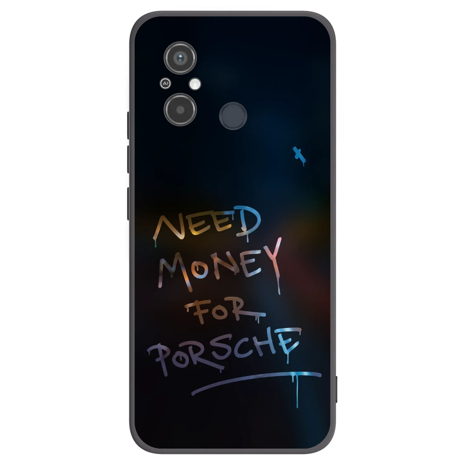 Silikónový čierny obal pre Xiaomi Redmi 12C - Neon Nights