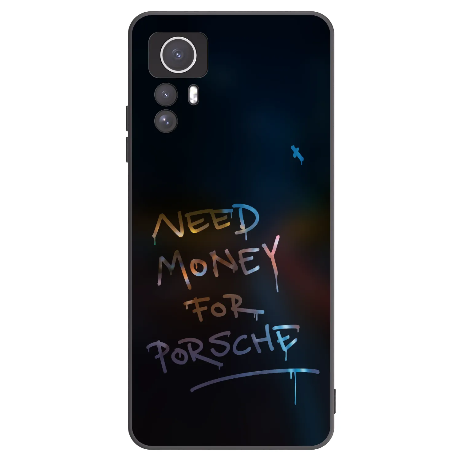 Picasee silikónový čierny obal pre Xiaomi Redmi Note 12S - Neon Nights