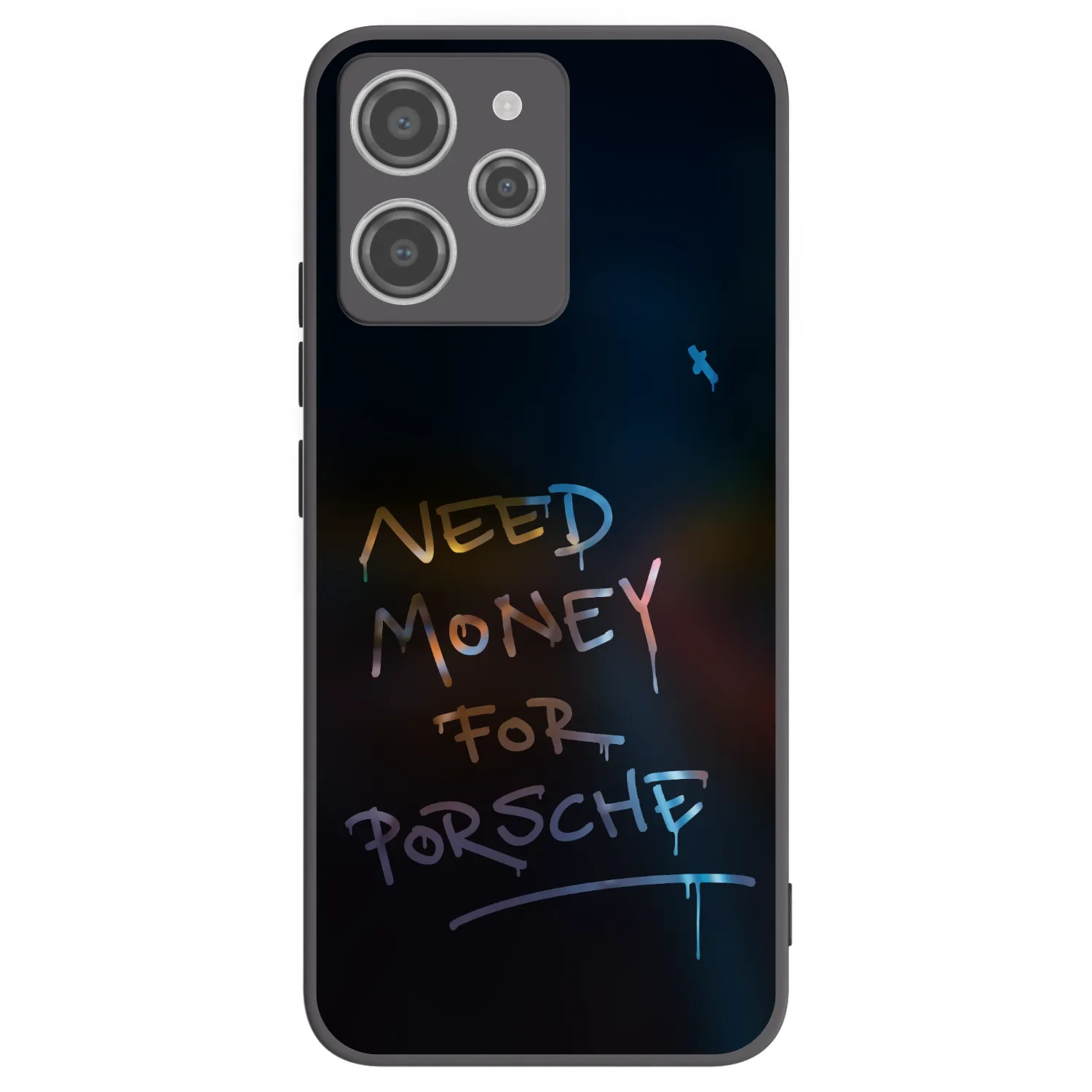 Silikónový čierny obal pre Xiaomi Redmi 12 4G - Neon Nights