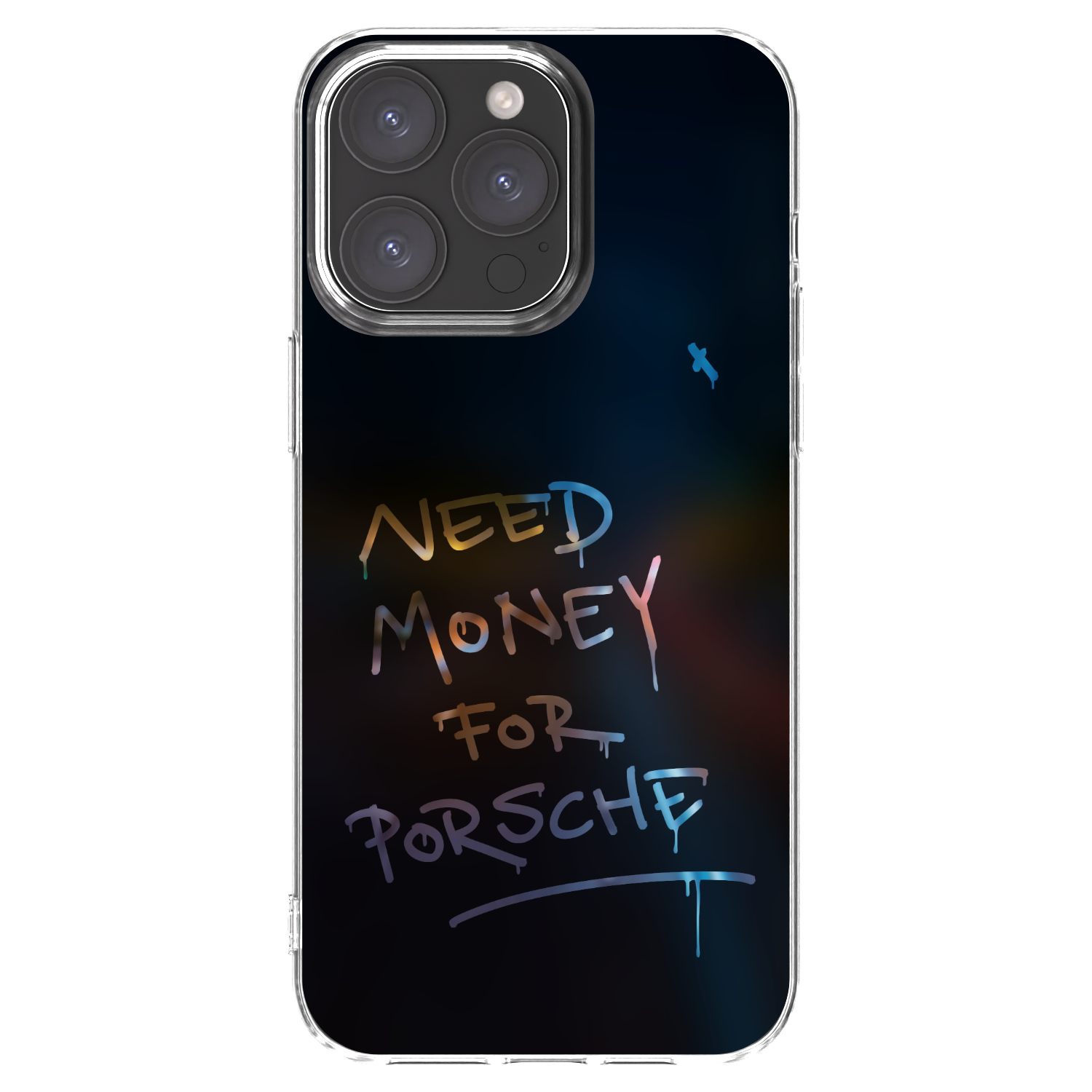 Silikónový prehľadný obal pre Apple iPhone 15 Pro Max - Neon Nights