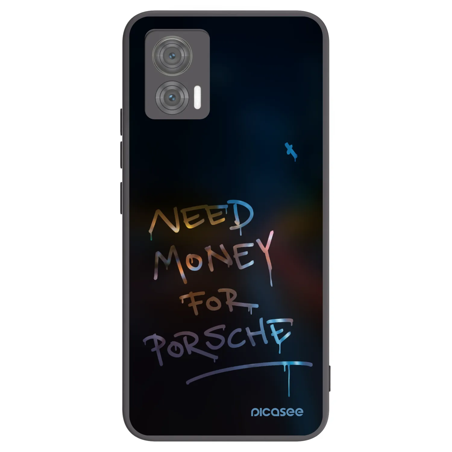 Picasee silikónový čierny obal pre Motorola Edge 30 Neo - Neon Nights