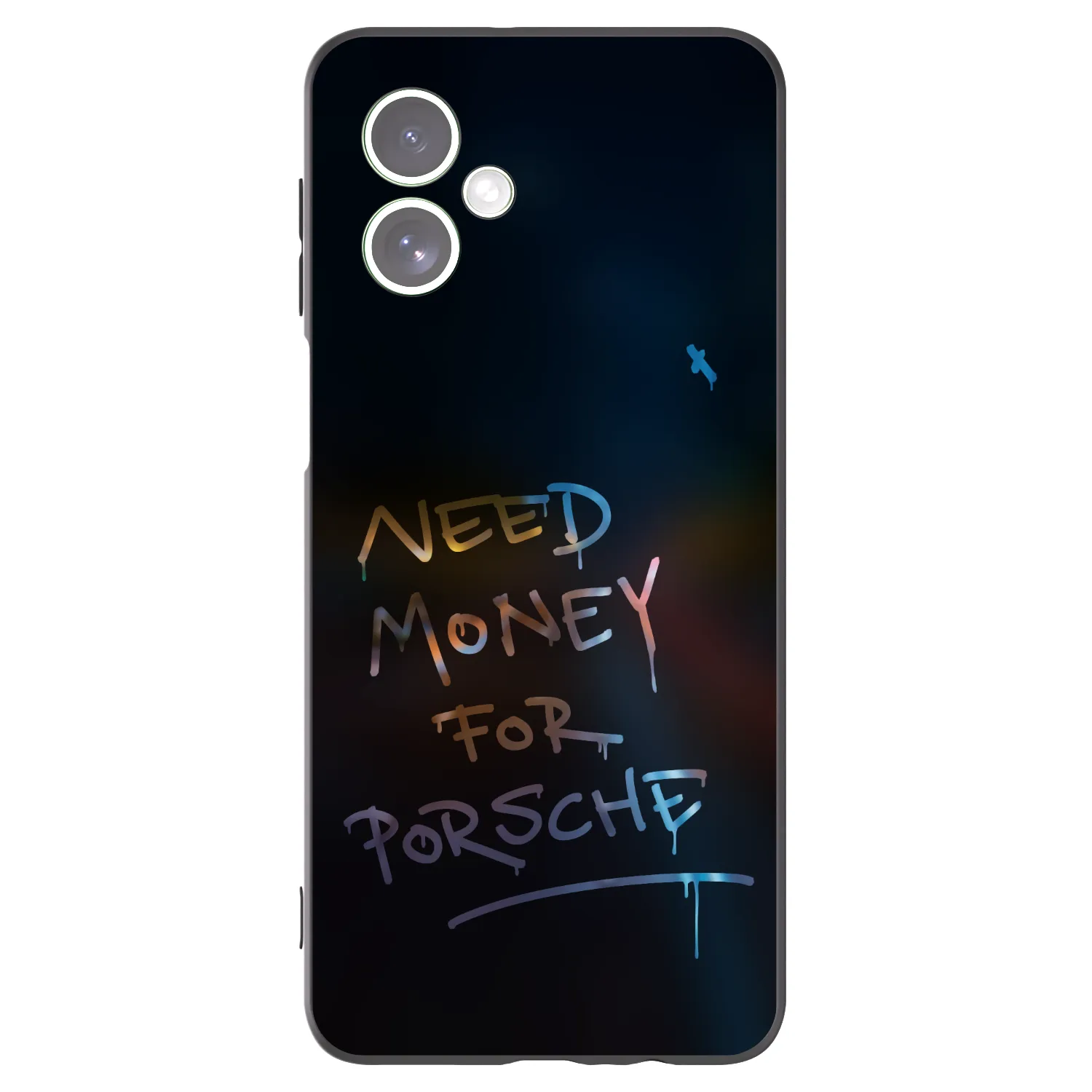 Silikónový čierny obal pre Motorola Moto G54 5G - Neon Nights