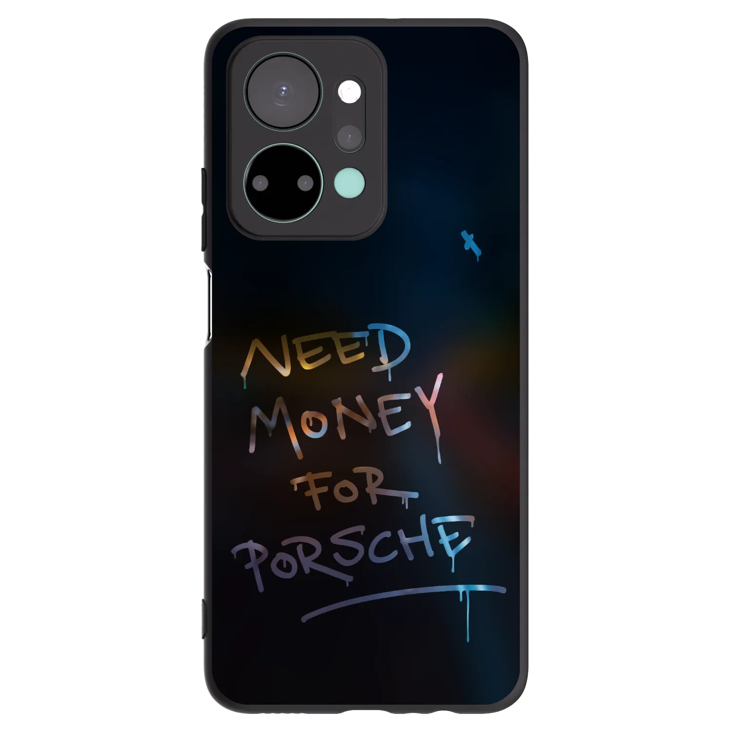Picasee silikónový čierny obal pre Honor X7a - Neon Nights