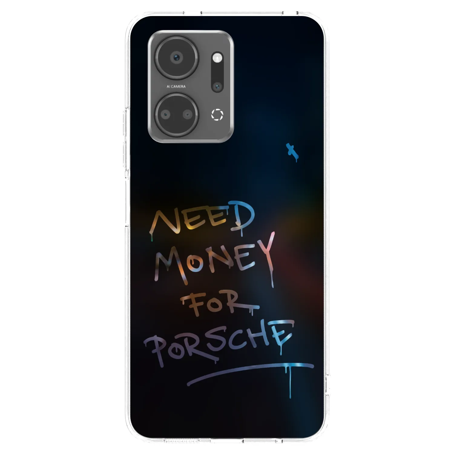 Picasee silikónový prehľadný obal pre Honor X7a - Neon Nights