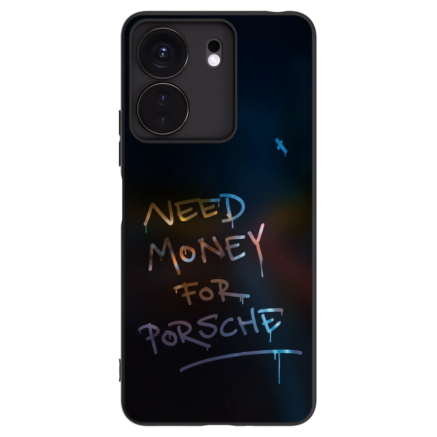 Silikónový čierny obal pre Xiaomi Redmi 13C 4G - Neon Nights
