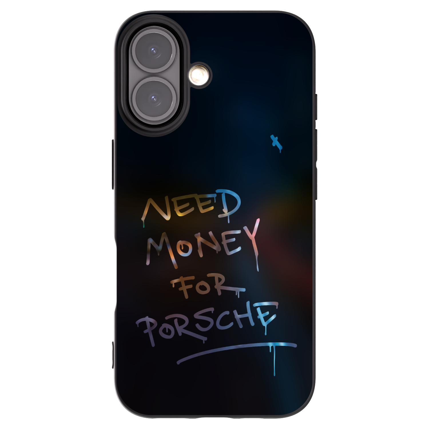 Silikónový čierny obal pre Apple iPhone 16 - Neon Nights