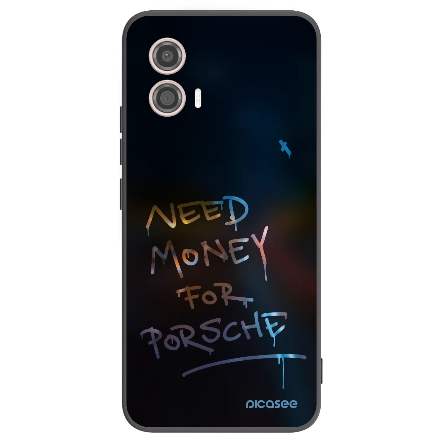 Picasee silikónový čierny obal pre Motorola Moto G53 5G - Neon Nights