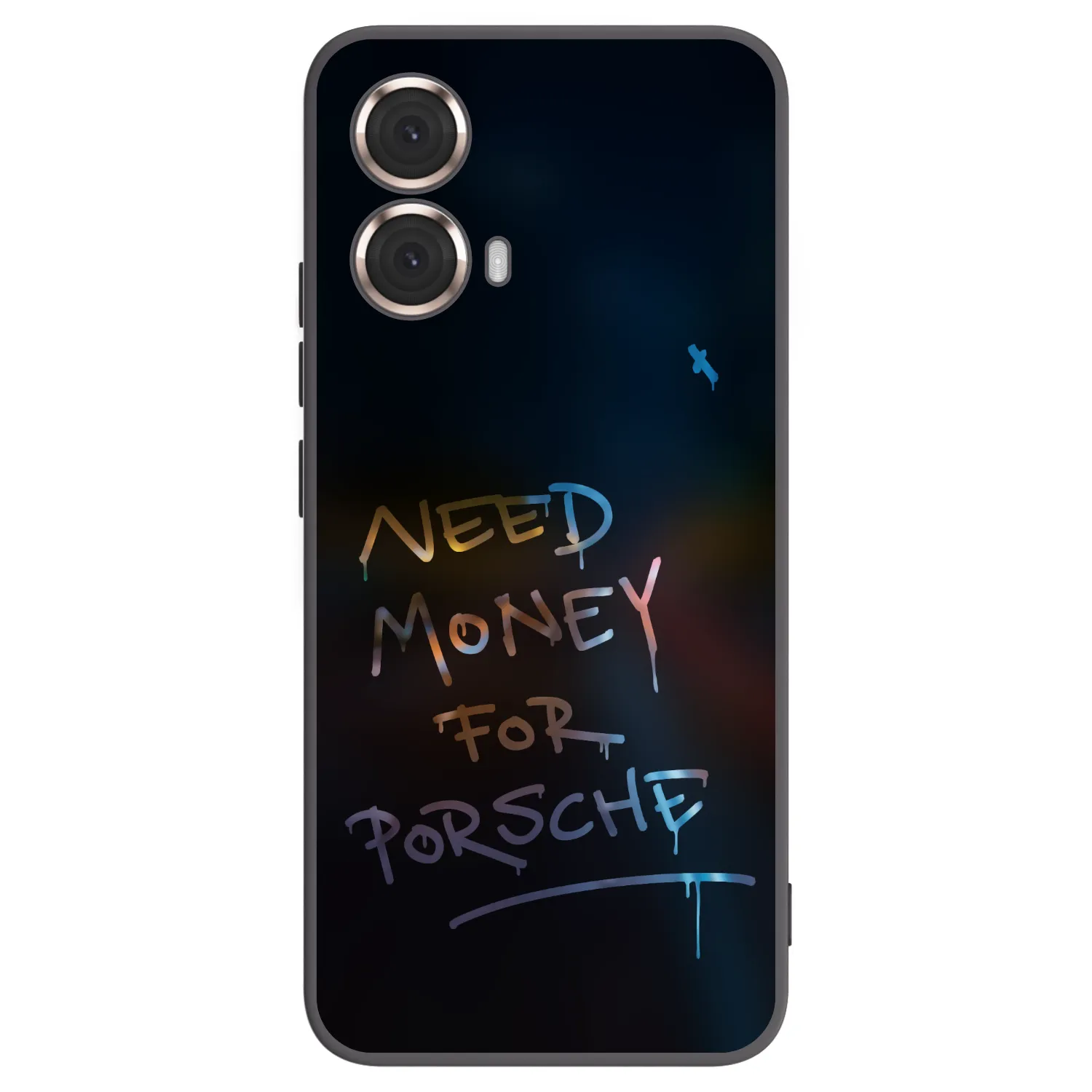 Silikónový čierny obal pre Motorola Moto G85 - Neon Nights