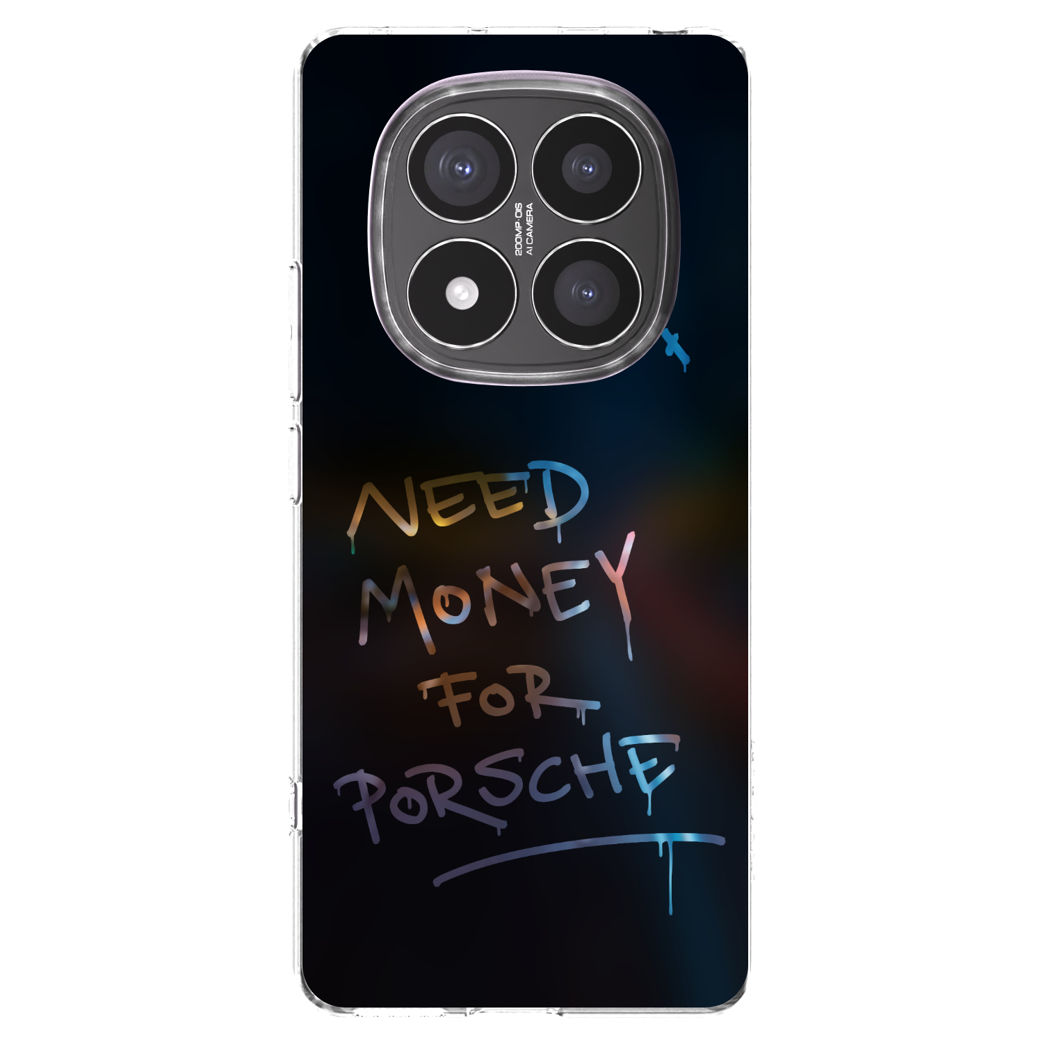 Picasee silikónový prehľadný obal pre Xiaomi Redmi Note 14 Pro+ 5G - Neon Nights