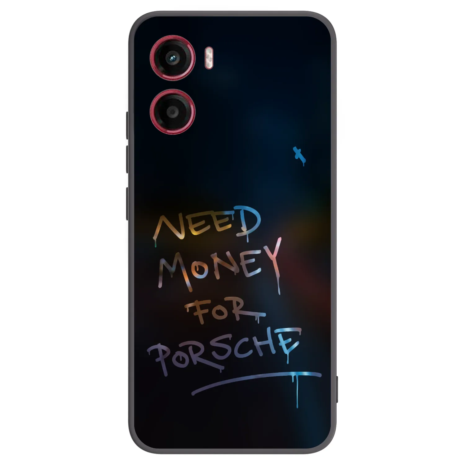 Silikónový čierny obal pre Motorola Moto G05 - Neon Nights