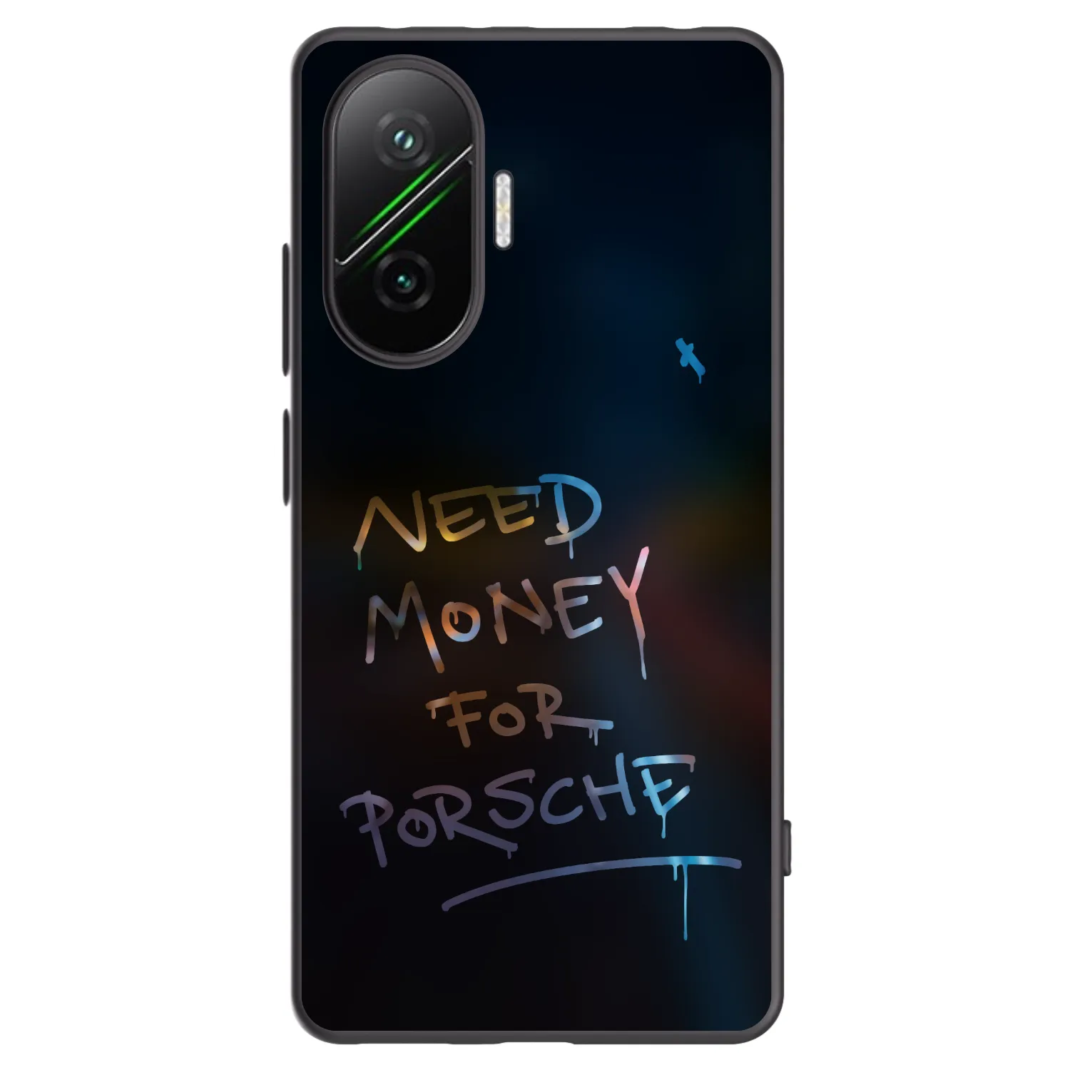Silikónový čierny obal pre Xiaomi Poco F7 5G - Neon Nights