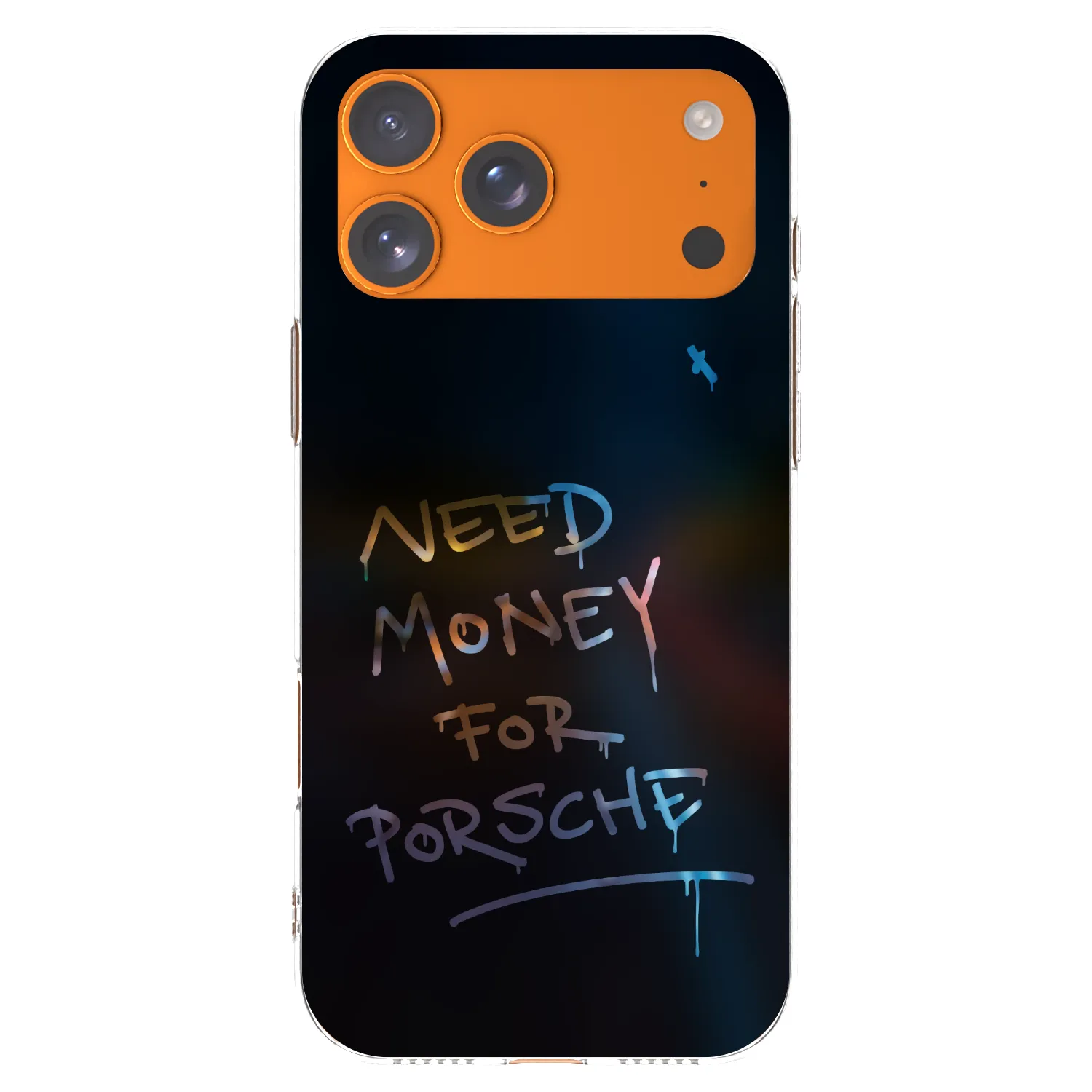 Silikónový prehľadný obal pre Apple iPhone 17 Pro Max - Neon Nights
