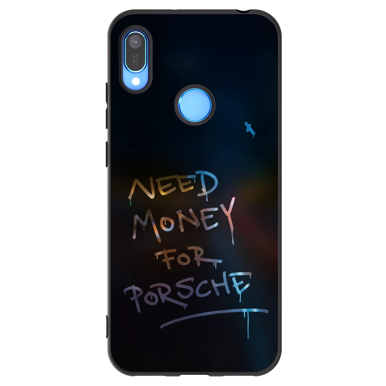 Picasee silikónový čierny obal pre Huawei Y6 2019 - Neon Nights