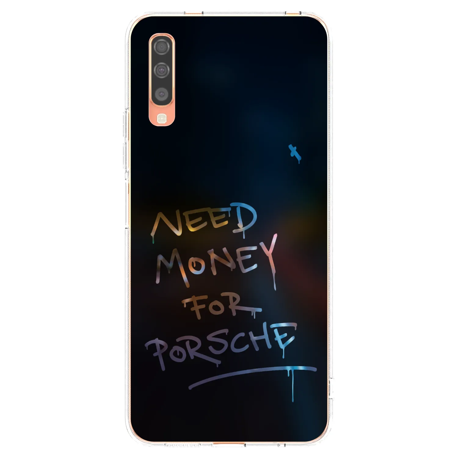 Picasee silikónový prehľadný obal pre Samsung Galaxy A70 A705F - Neon Nights