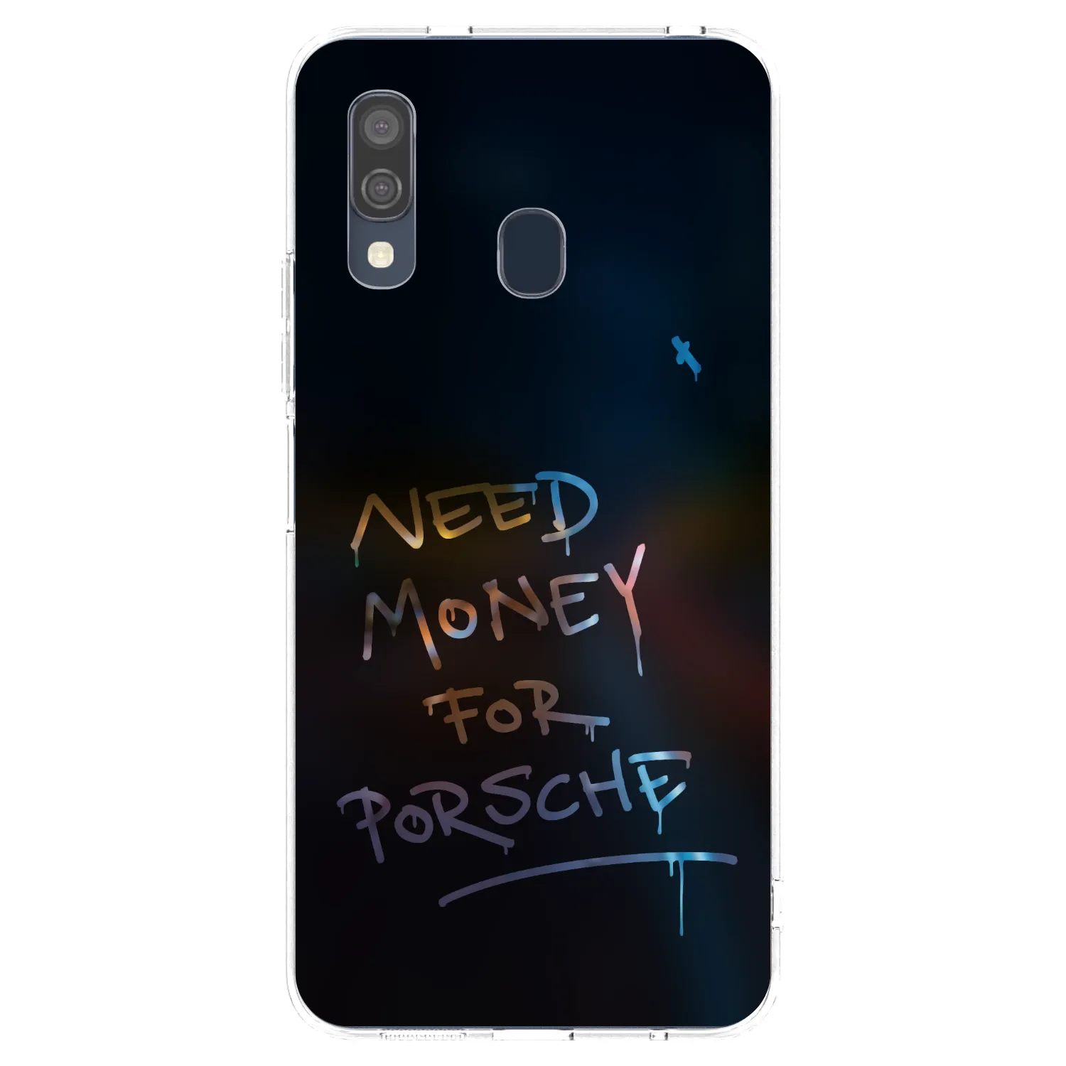 Picasee silikónový prehľadný obal pre Samsung Galaxy A40 A405F - Neon Nights