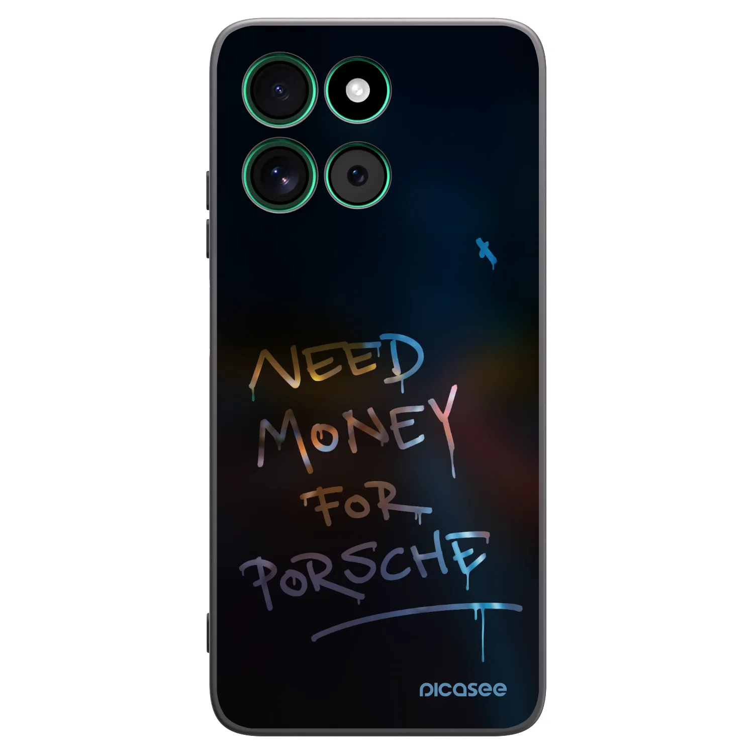 Picasee silikónový čierny obal pre Motorola Moto G57 Power - Neon Nights