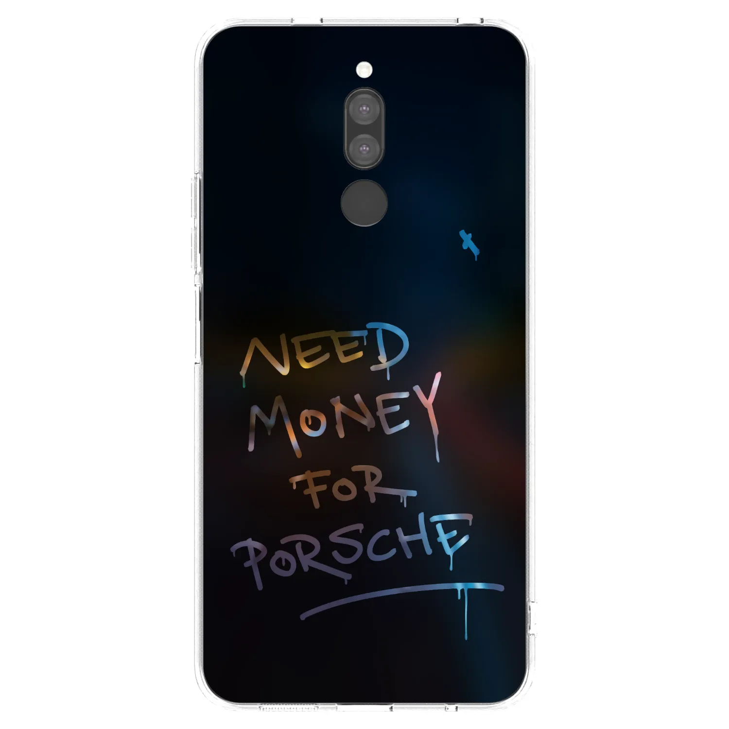 Silikónový prehľadný obal pre Xiaomi Redmi 8 - Neon Nights