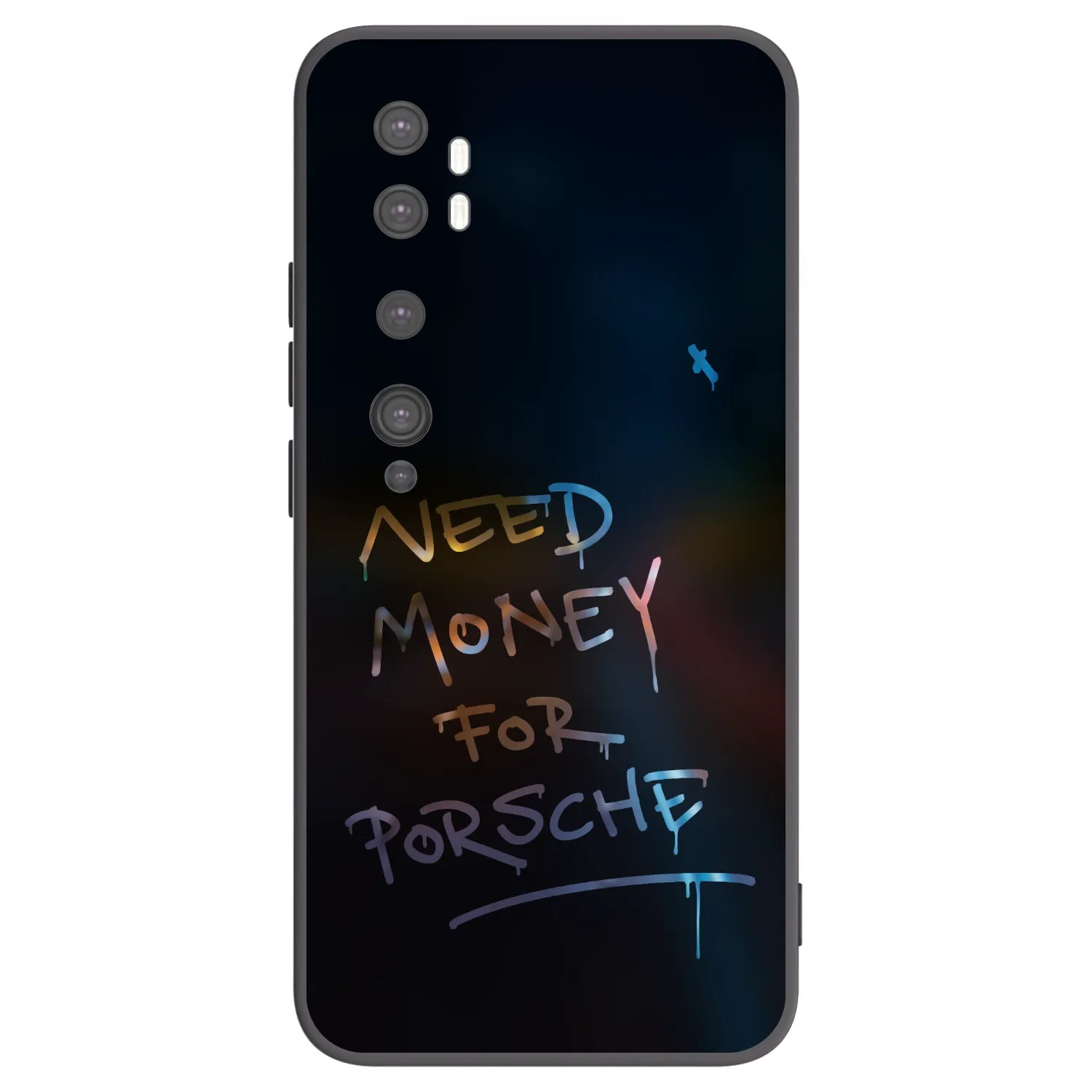 Picasee silikónový čierny obal pre Xiaomi Mi Note 10 (Pro) - Neon Nights