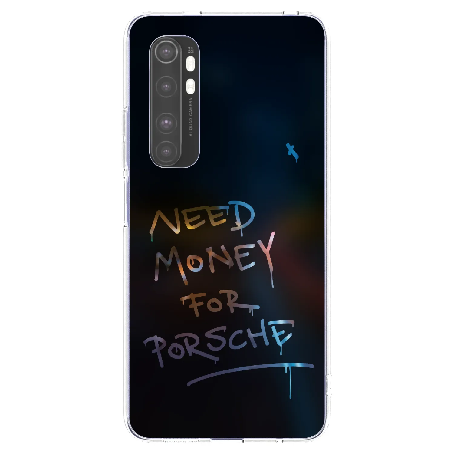 Picasee silikónový prehľadný obal pre Xiaomi Mi Note 10 Lite - Neon Nights