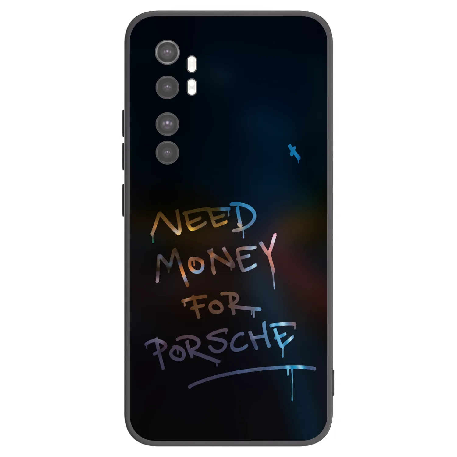 Picasee silikónový čierny obal pre Xiaomi Mi Note 10 Lite - Neon Nights