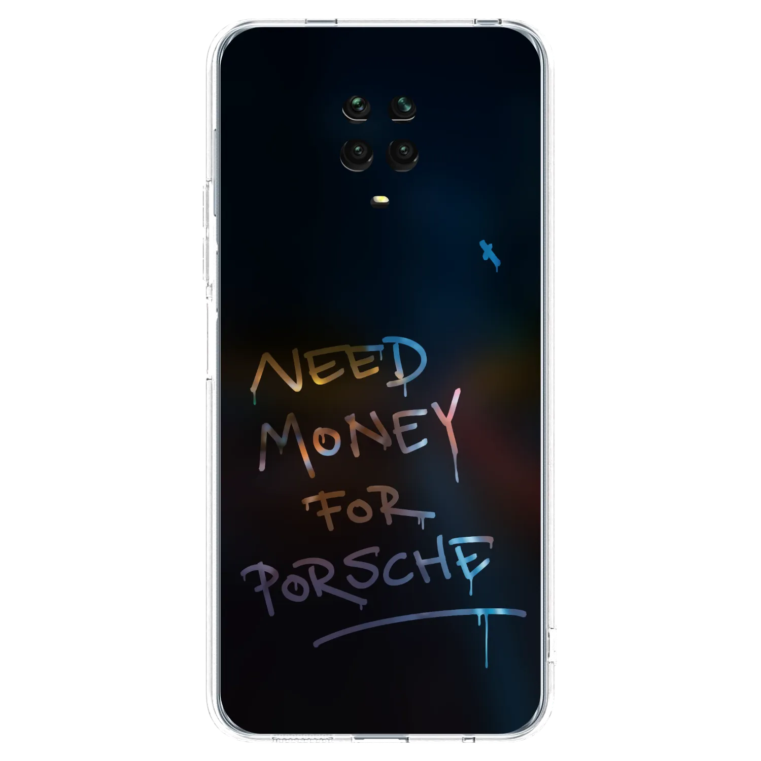 Picasee silikónový prehľadný obal pre Xiaomi Redmi Note 9S - Neon Nights
