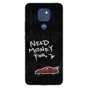 Picasee silikónový prehľadný obal pre Motorola Moto G9 Play - Track Mode