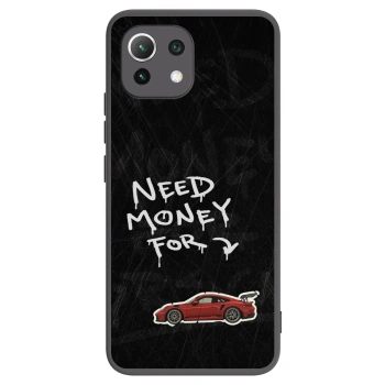 Picasee silikónový čierny obal pre Xiaomi 11 Lite 5G NE - Track Mode