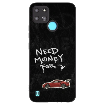 Picasee silikónový čierny obal pre Realme C21Y - Track Mode