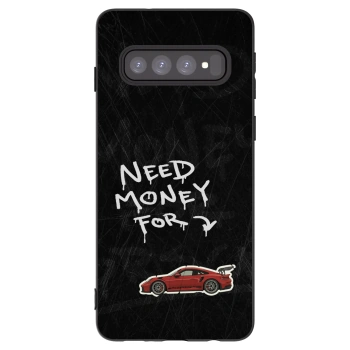 Picasee silikónový čierny obal pre Samsung Galaxy S10 G973 - Track Mode