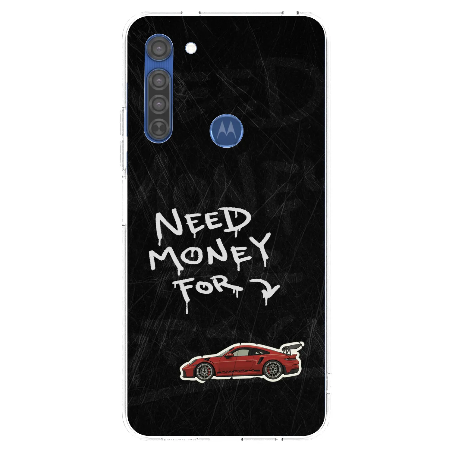 Picasee silikónový prehľadný obal pre Motorola Moto G8 - Track Mode