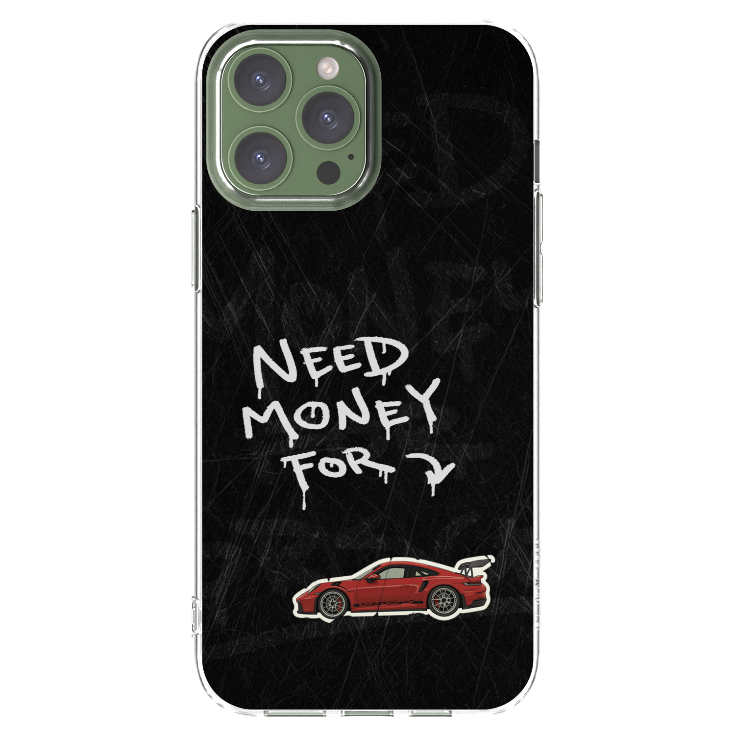 Silikónový prehľadný obal pre Apple iPhone 13 Pro Max - Track Mode