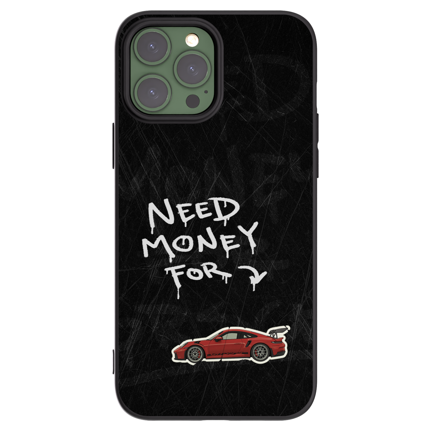 Silikónový čierny obal pre Apple iPhone 13 Pro Max - Track Mode