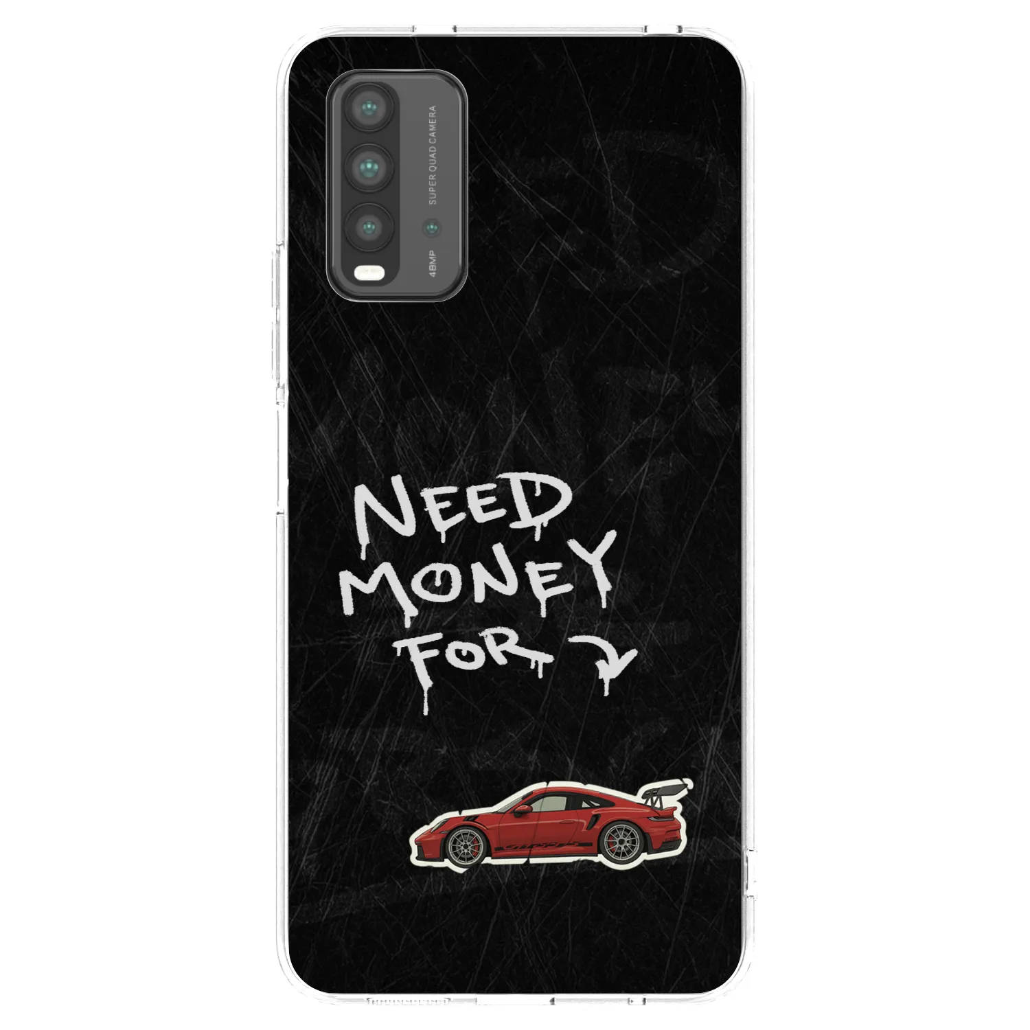 Picasee silikónový čierny obal pre Xiaomi Redmi 9T - Track Mode