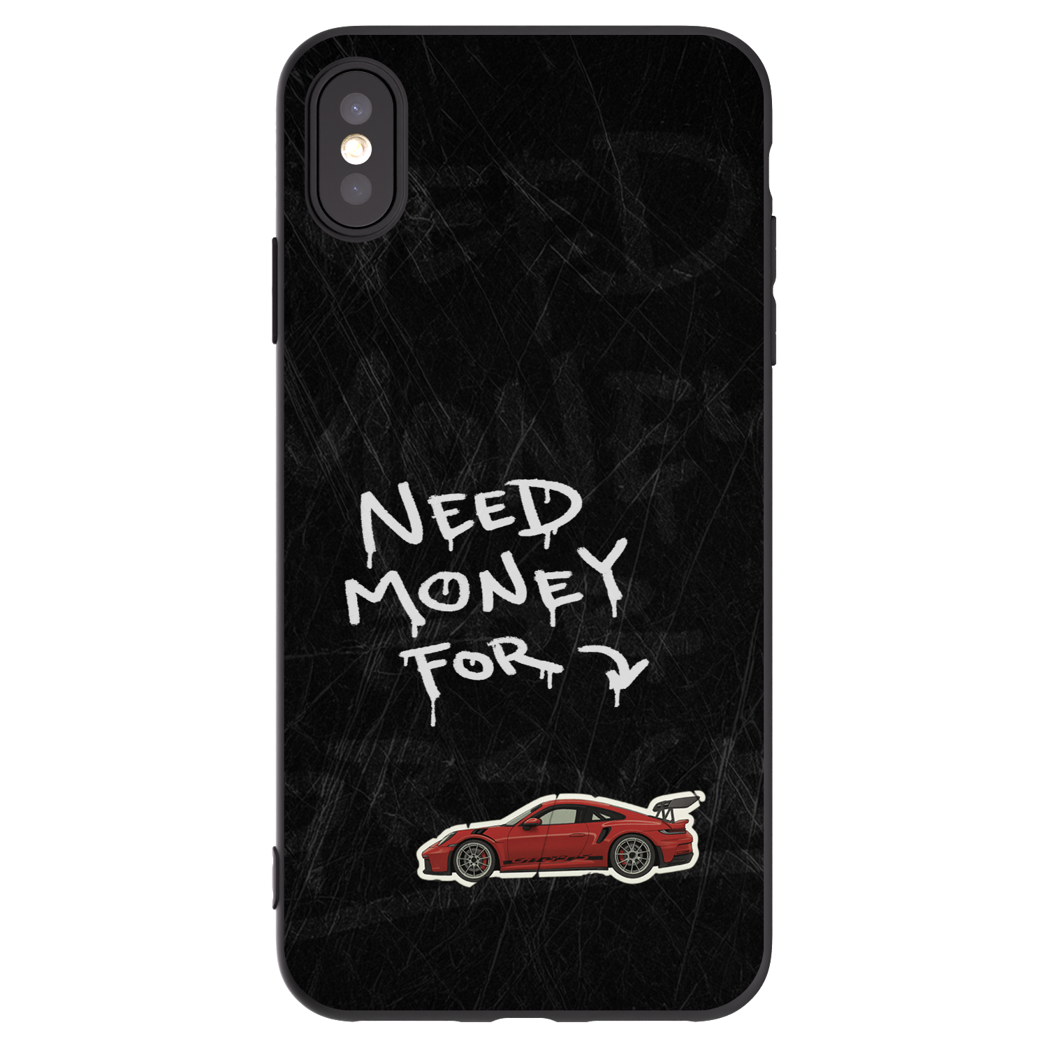 Picasee silikónový čierny obal pre Apple iPhone XS Max - Track Mode