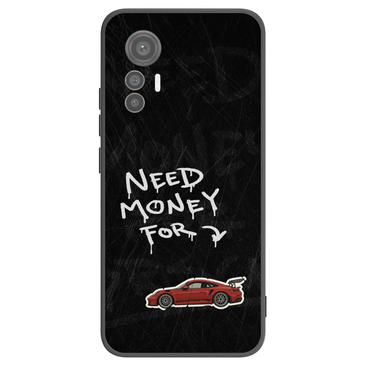 Picasee silikónový čierny obal pre Xiaomi 12 Lite - Track Mode