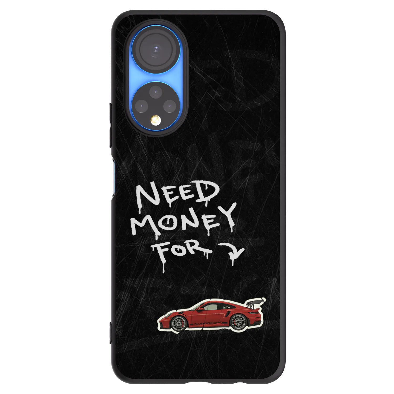 Picasee silikónový čierny obal pre Honor X7 - Track Mode