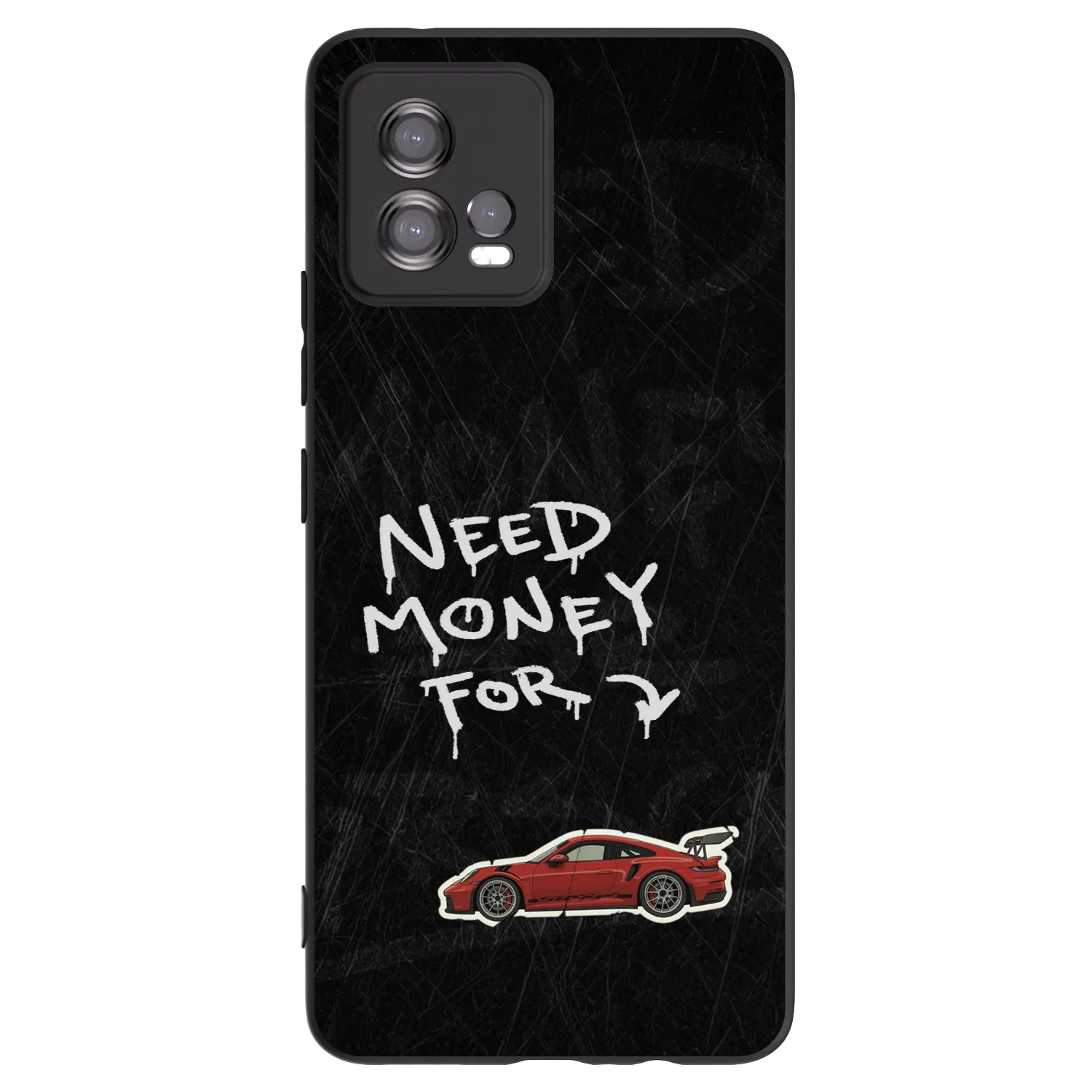 Picasee silikónový čierny obal pre Motorola Moto G72 - Track Mode