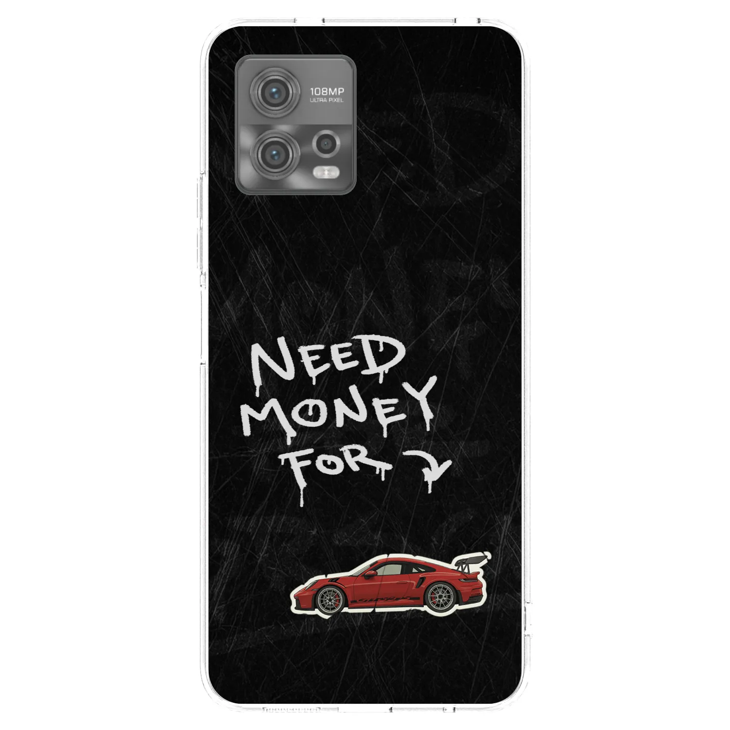 Picasee silikónový prehľadný obal pre Motorola Moto G72 - Track Mode